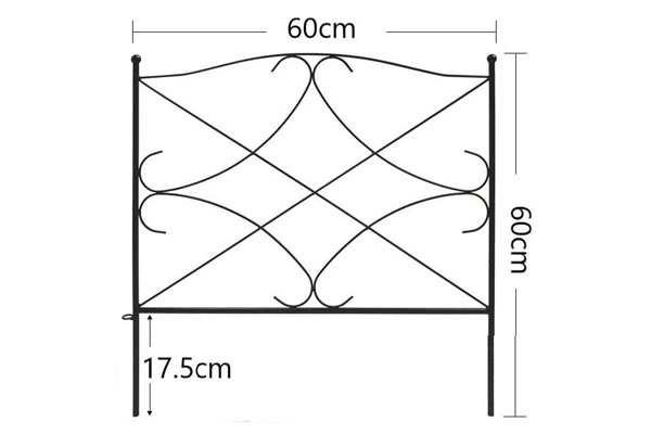 Outdoor vouwdraad terrashekken bloembed dier honden barrière grens rand decor piket