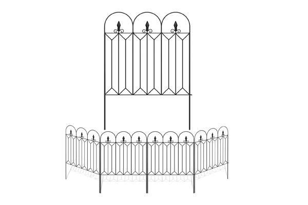 Roestvrij waterdicht metalen opklapbaar hekwerk Landschapsdraad Grensbarrière voor tuin/bloemen/dier