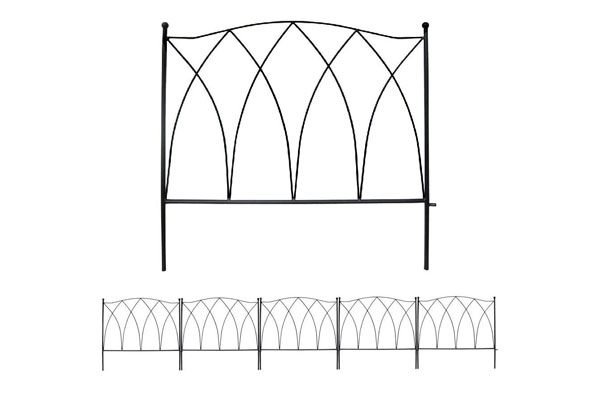 24 in x 10 ft decoratieve tuingrens dierenbarrière draadomheiningspaneel